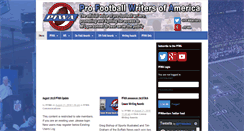 Desktop Screenshot of profootballwriters.org