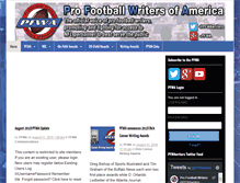 Tablet Screenshot of profootballwriters.org